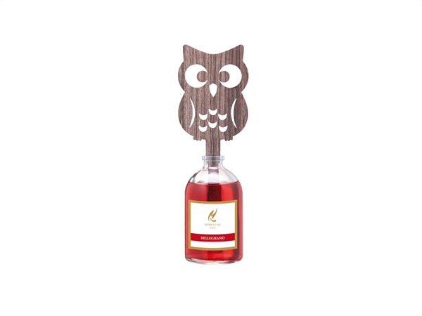 HYPNO CASA Diffusore sagoma gufo in cellulosa melograno, 100 ml