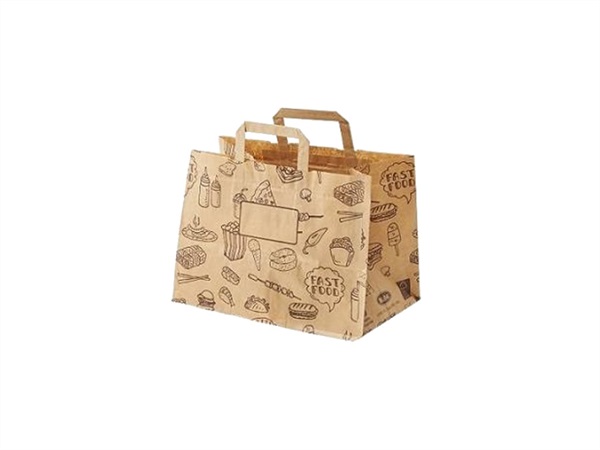 LEONE Confezione 50 shopper take away - 32+21x27 cm