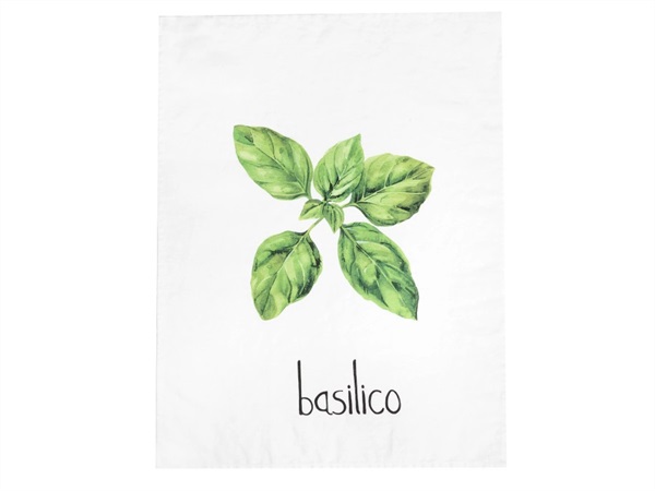 SIMPLE DAY LIVING & LIFESTYLE Canovaccio lino 50x68 cm, basilico