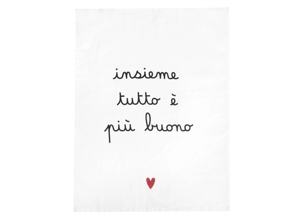 SIMPLE DAY LIVING & LIFESTYLE Canovaccio lino 50x68 cm, Insieme è tutto più buono