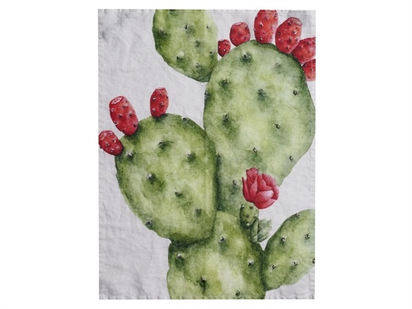 SIMPLE DAY LIVING & LIFESTYLE Canovaccio lino 50x68 cm, fico d'india