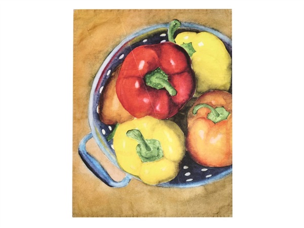 SIMPLE DAY LIVING & LIFESTYLE Canovaccio lino 50x68 cm, peperoni