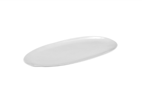 LE COQ Aphros, vassoio ovale bianco - 34,5x18 cm