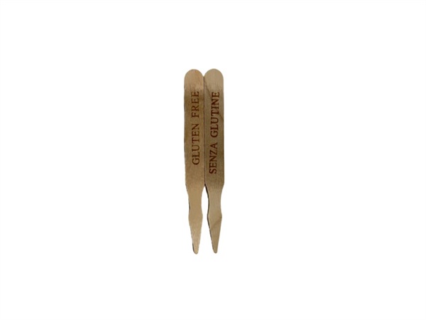 LEONE Marcatore "Senza glutine/Gluten free" in legno, 250 pezzi