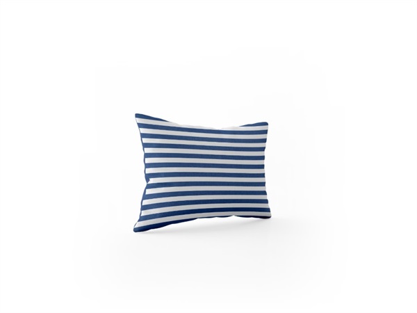 WD LIFESTYLE Cuscino gonfiabile con federa in microfibra blu