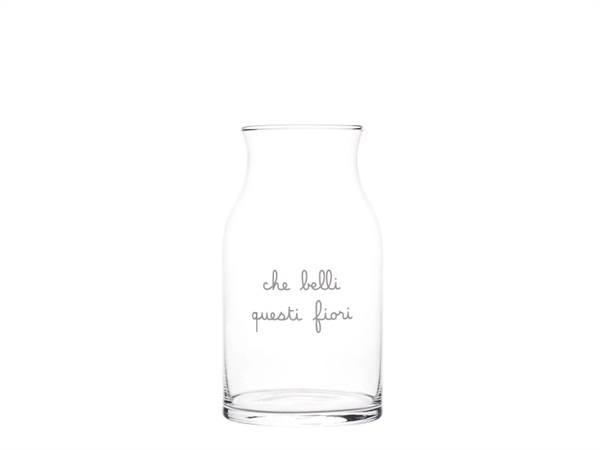 SIMPLE DAY LIVING & LIFESTYLE Vaso Portafiori decoro Che belli questi fiori, Ø 15 x h 27 cm