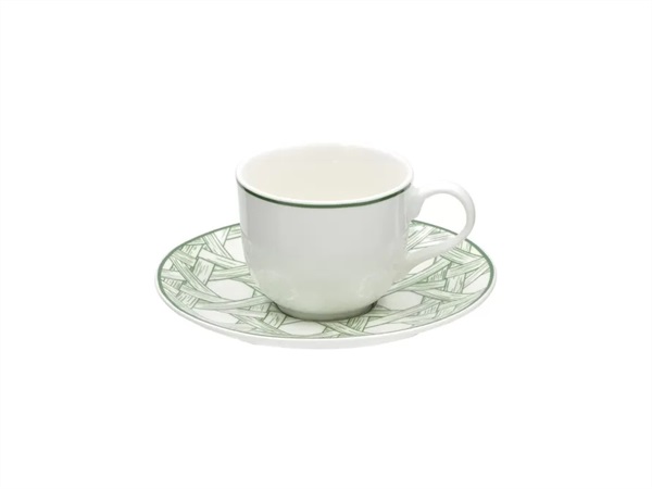LA PORCELLANA BIANCA Intrigo, set 2 tazze caffè con piattino - 90 ml