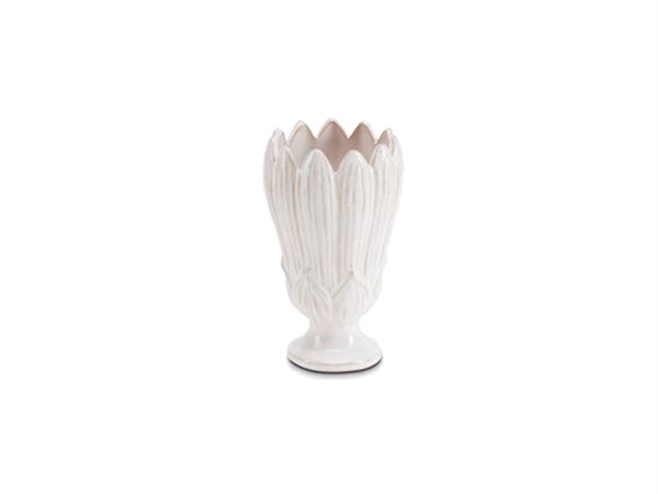RITUALI DOMESTICI Crocus, vaso bianco - Ø10,5x17,5h cm