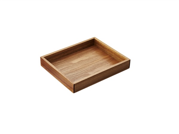 LEONE Supporto per vassoio acacia - 32,5x26,5x5h cm