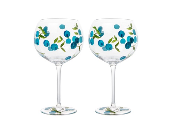 LIVELLARA S.R.L. Frutta fresca, set 2 calici mirtilli 600 ml