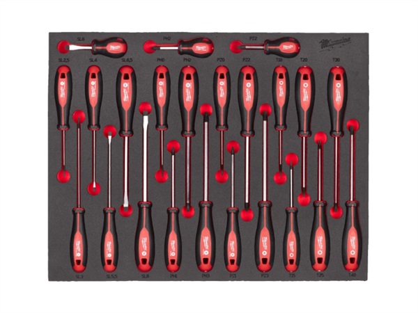 MILWAUKEE Set di giraviti completo in modulo morbido - 23 pezzi