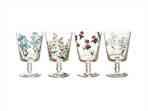 LIVELLARA S.R.L. Ancora più flora, set 4 calici