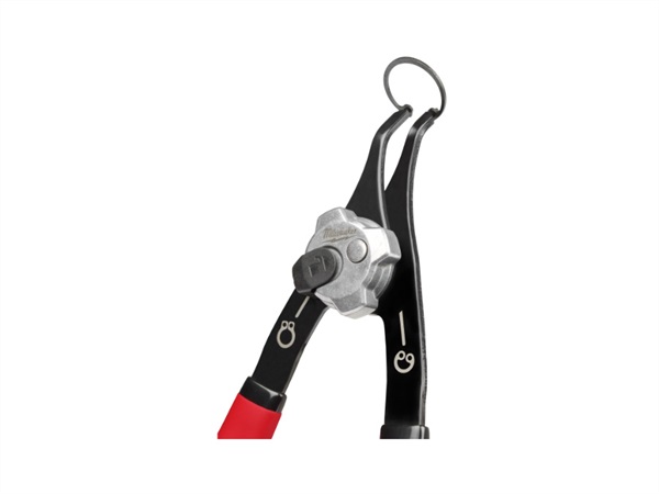 MILWAUKEE Pinza reversibile per anelli elastici - compatta inclinata 45°