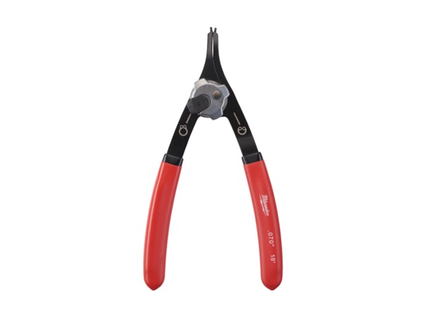 MILWAUKEE Pinza reversibile per anelli elastici - grande diritta 18°