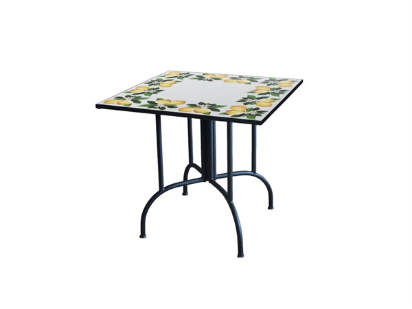 VERDELOOK Mosaico, tavolo quadrato 80x80 cm - lemon design