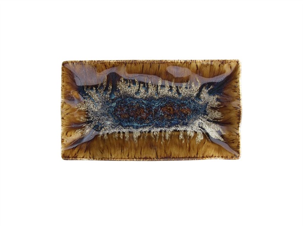 TOGNANA Reef, piatto rettangolare Oyster in porcellana - 23x13 cm