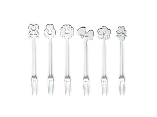 FRATELLI GUZZINI S.P.A. SET 6 FORCHETTINE 'LOVE'