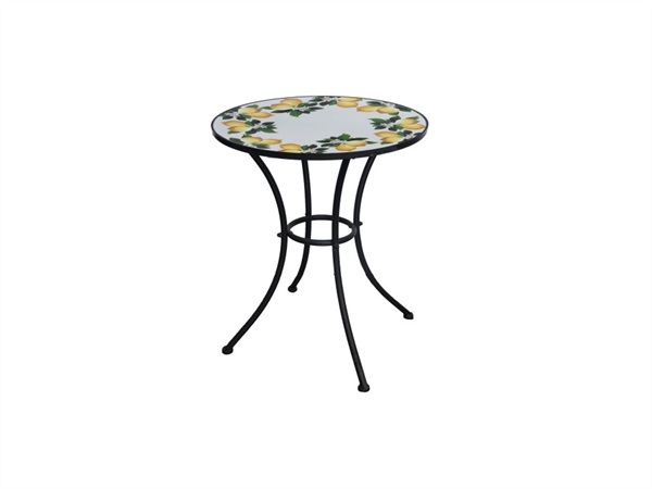 VERDELOOK Mosaico, tavolo rotondo Ø60 cm - lemon design