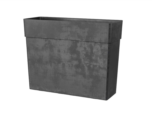 DEROMA Fence like r, vaso antracite con ruote 78 cm