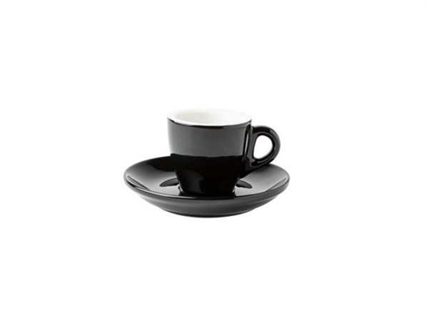 TABLE TOP PORCELLANE SAS Costa Rica, TAZZA CAPPUCCINO CON PIATTINO Nera