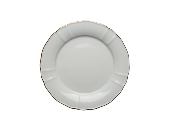 TABLE TOP PORCELLANE SAS Tilde filo oro, piatto rotondo 32 cm