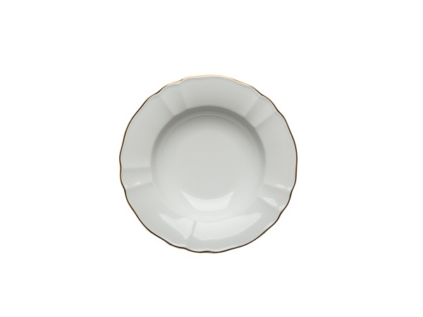 TABLE TOP PORCELLANE SAS Tilde filo oro, piatto fondo 23 cm