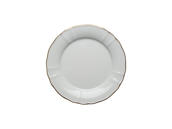 TABLE TOP PORCELLANE SAS Tilde filo oro, piatto piano 26 cm