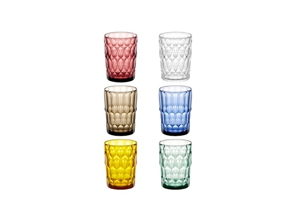 FRATELLI GUZZINI S.P.A. Vanity, set 6 bicchieri alti 480 cc