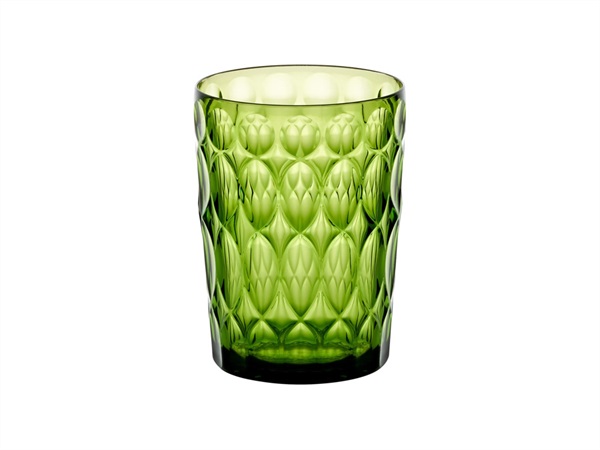 FRATELLI GUZZINI S.P.A. Vanity, bicchiere alto decoro N°1 480 cc- Verde Ninfea