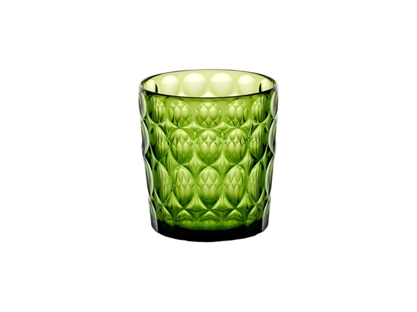 FRATELLI GUZZINI S.P.A. Vanity, bicchiere basso decoro N°1 360 cc - Verde Ninfea
