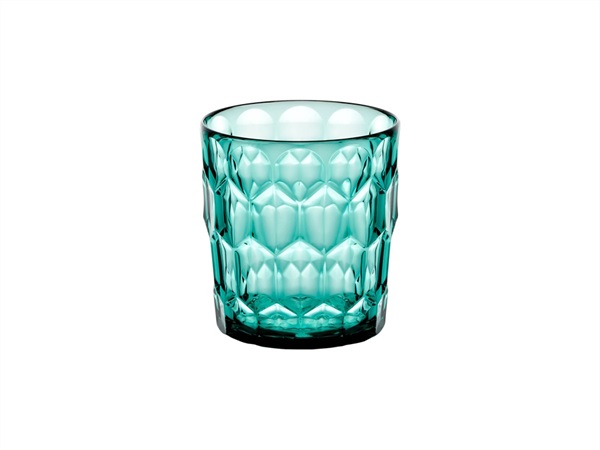 FRATELLI GUZZINI S.P.A. Vanity, bicchiere basso decoro N°3 360 cc - Acquamarina