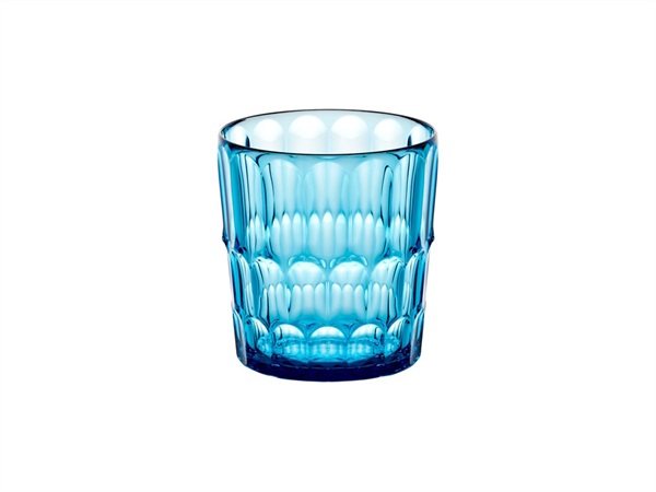 FRATELLI GUZZINI S.P.A. Vanity, bicchiere basso decoro N°2 360 cc - Azzurro Mare