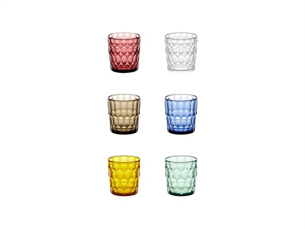 FRATELLI GUZZINI S.P.A. Vanity, set 6 bicchieri bassi 360 cc