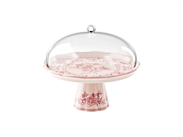FRATELLI GUZZINI S.P.A. Josephine, alzata con campana - Rosa