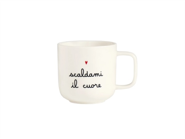SIMPLE DAY LIVING & LIFESTYLE Mug bianca Scaldami il cuore