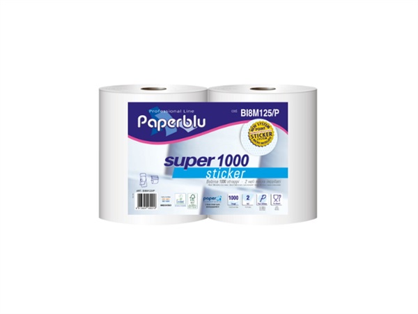 PAPERDI' S.R.L. Bobine Super 1000 strappi 2 Veli, 2 cf