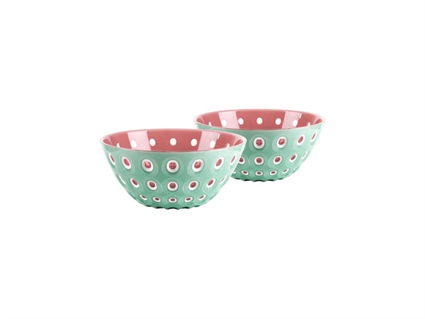 FRATELLI GUZZINI S.P.A. Le murrine, set 2 ciotole Ø12,5 cm - Verde Matcha