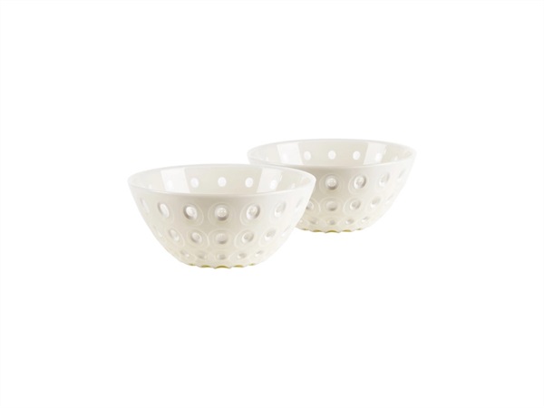 FRATELLI GUZZINI S.P.A. Le murrine, set 2 ciotole Ø12,5 cm - Bianco
