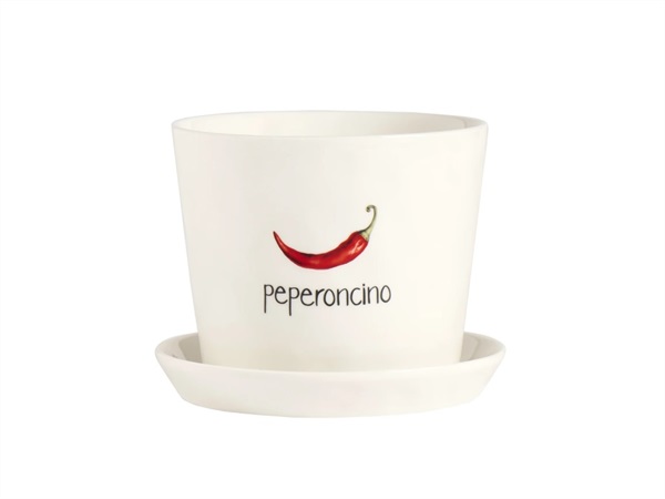 SIMPLE DAY LIVING & LIFESTYLE Vaso Peperoncino con sottovaso
