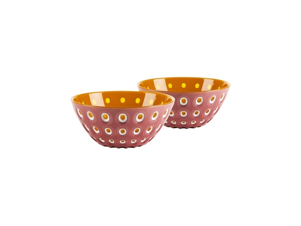 FRATELLI GUZZINI S.P.A. Le murrine, set 2 ciotole Ø12,5 cm - Mauve