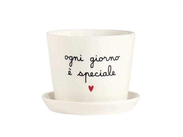 SIMPLE DAY LIVING & LIFESTYLE Vaso Ogni giorno è speciale con sottovaso