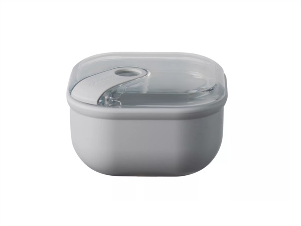 OMADA Pull box, contenitore quadrato per alimenti 16x16xH8,7 cm grigio