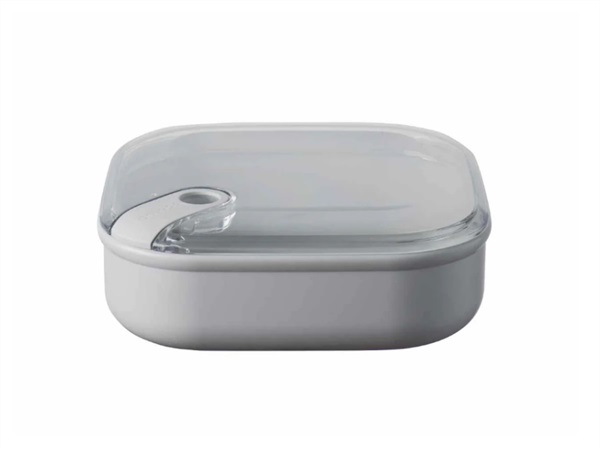 OMADA Pull box, contenitore quadrato per alimenti 19,5x19,5xH6,7 cm grigio