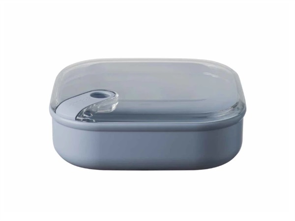 OMADA Pull box, contenitore quadrato per alimenti 19,5x19,5xH6,7 cm pervinca