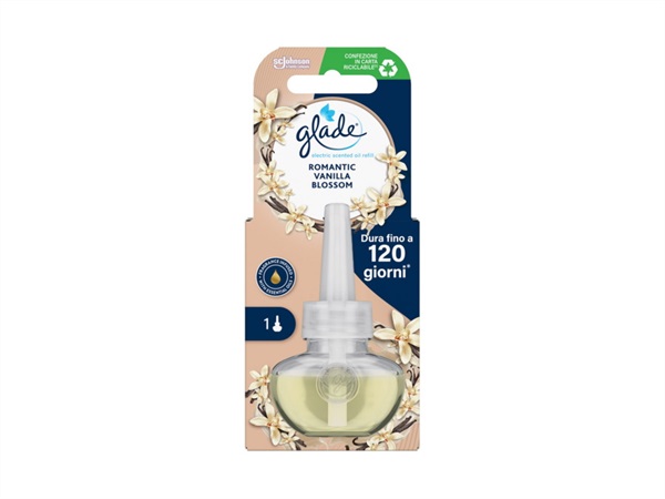 GLADE GLADE ELECTRIC ESSENTIAL OIL RICARICA LIQUIDA ROMANTIC VANILLA BLOSSOM 20 ML