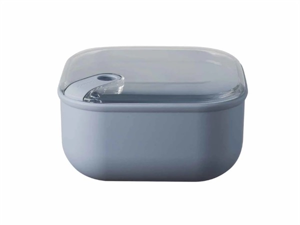 OMADA Pull box, contenitore quadrato per alimenti c/ griglia di drenaggio 19,5x19,5xH10,5 cm pervinca