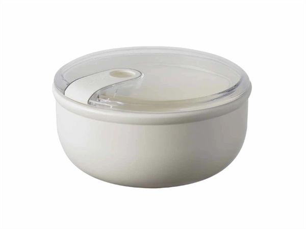 OMADA Pull box, contenitore tondo per alimenti 15,7x15,7xH8,2 cm avorio