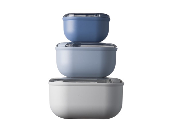 OMADA Pull box, set contenitori quadrati per alimenti sky