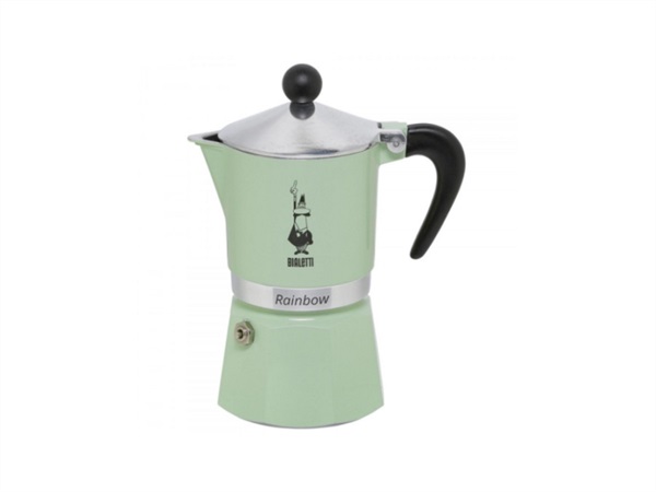 BIALETTI INDUSTRIE Rainbow, moka 3 tazze menta