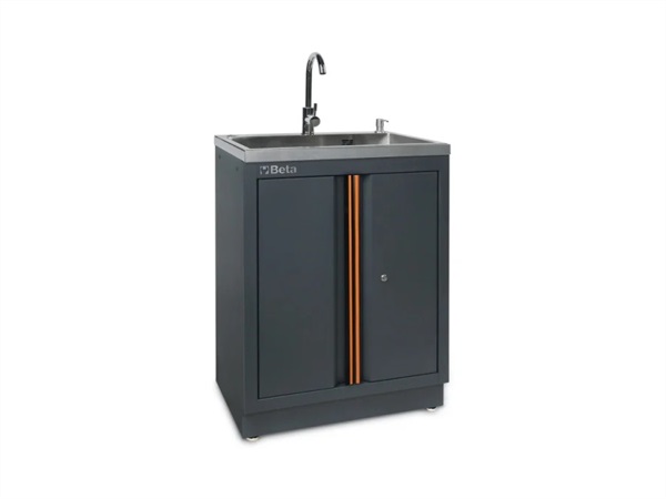 BETA UTENSILI Modulo fisso con lavandino integrato per arredo officina C45PRO 2.0